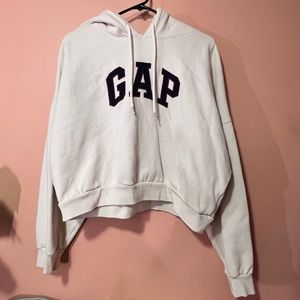 GAP Cream Crop Hoodie